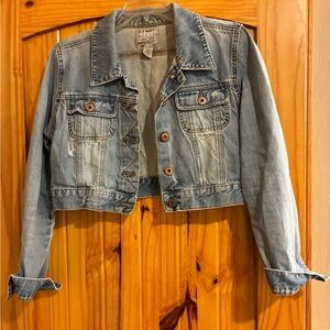 Women’s large Old Navy Cropped Denim Jacket